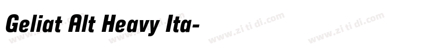 Geliat Alt Heavy Ita字体转换